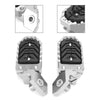 BMW R1200GS R1250GS GS ADV Silver Aluminum Wide Foot Pegs (2013-2023)