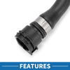 BMW X6 XDrive50i (2008 - 2019) Rubber Black Radiator Hose
