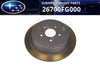 SUBARU Impreza 1 Pc Disc Brake Rotor Rear Left/Right (2008–2014)