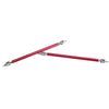 Dodge Charger Red Adjustable Bumper Lip Splitter Strut Rod Tie Support Bar