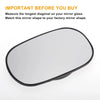 Ford Ka Left Side White Mirror Glass w/ Back Convex Heated (1996-2008)