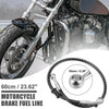 Make Model 60cm 23.62" 10mm Motorcycle Braided Brake Clutch Oil Hoses Black