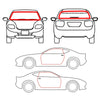 Toyota HiluxSingle Cab 2004-2015 Complete Weatherstrip Set