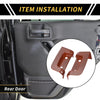 Jeep Wrangler JL JLU (2018-2024) Red Rear Door Latch Lock Cover Trim