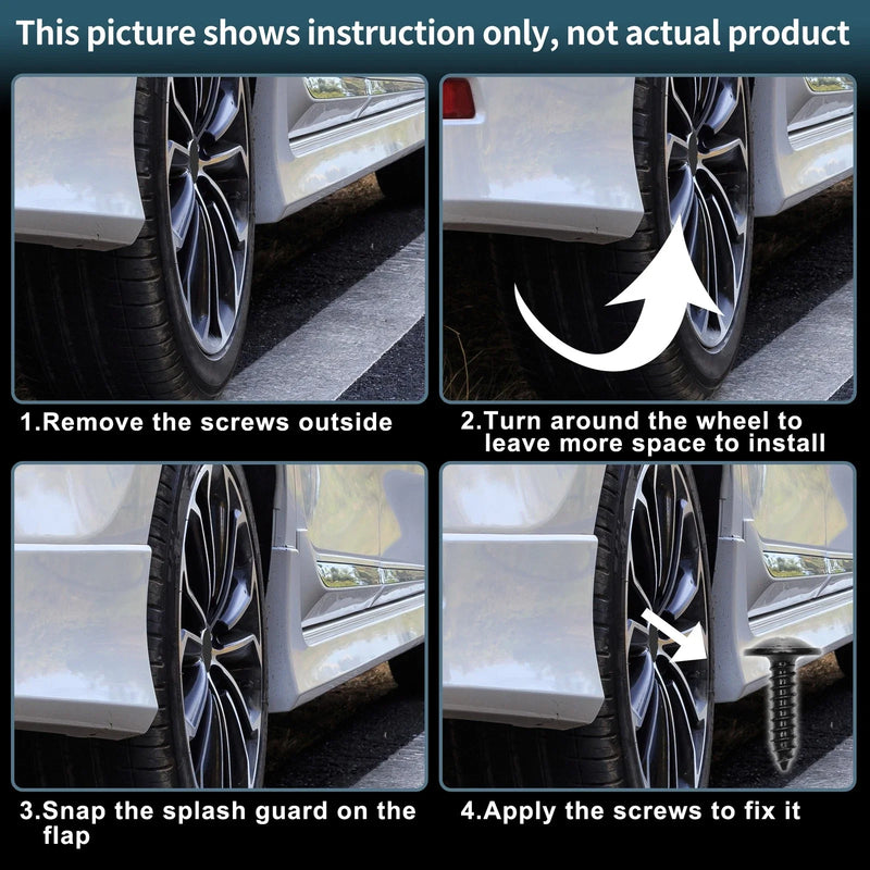 Peugeot 308 II Hatchback (2014-2017) 1 Set Mud Flaps Splash Guards
