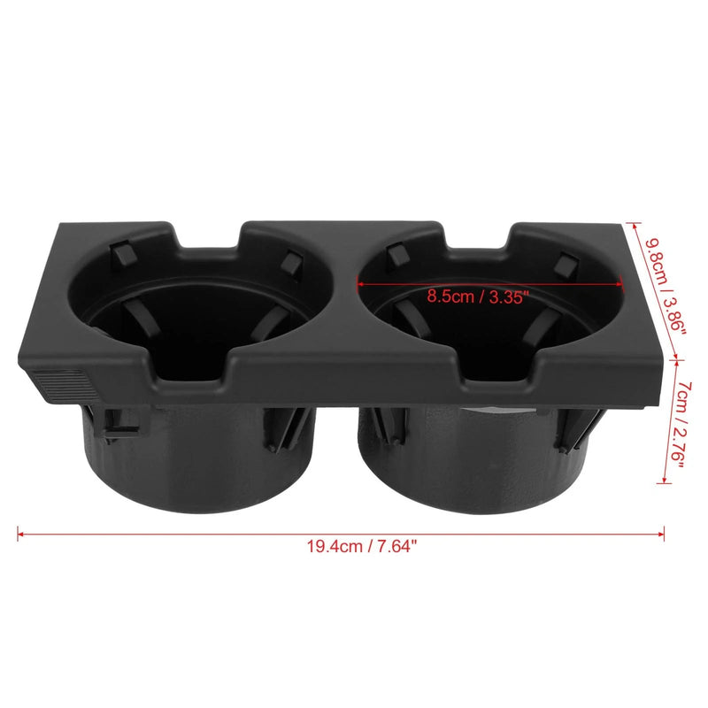BMW E46 Black Center Console Cup Holder (1999-2005)