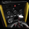 Subaru BRZ 86 2 x Yellow Central Console Trim Covers (2013-2020)