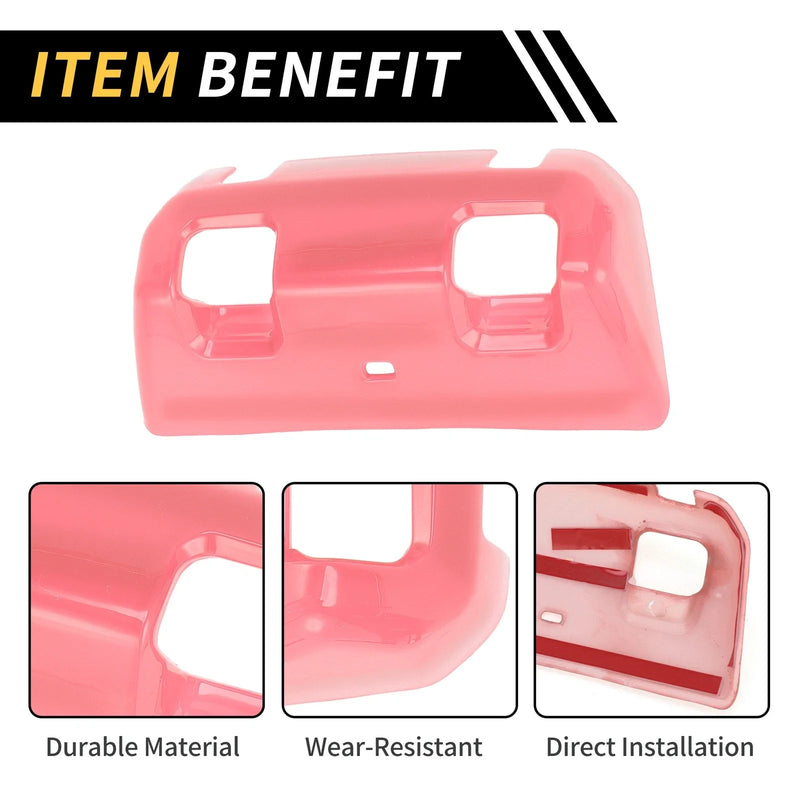 Jeep Wrangler JL JLU (2018-2024) Pink Rear Window Switch Panel Trim Cover