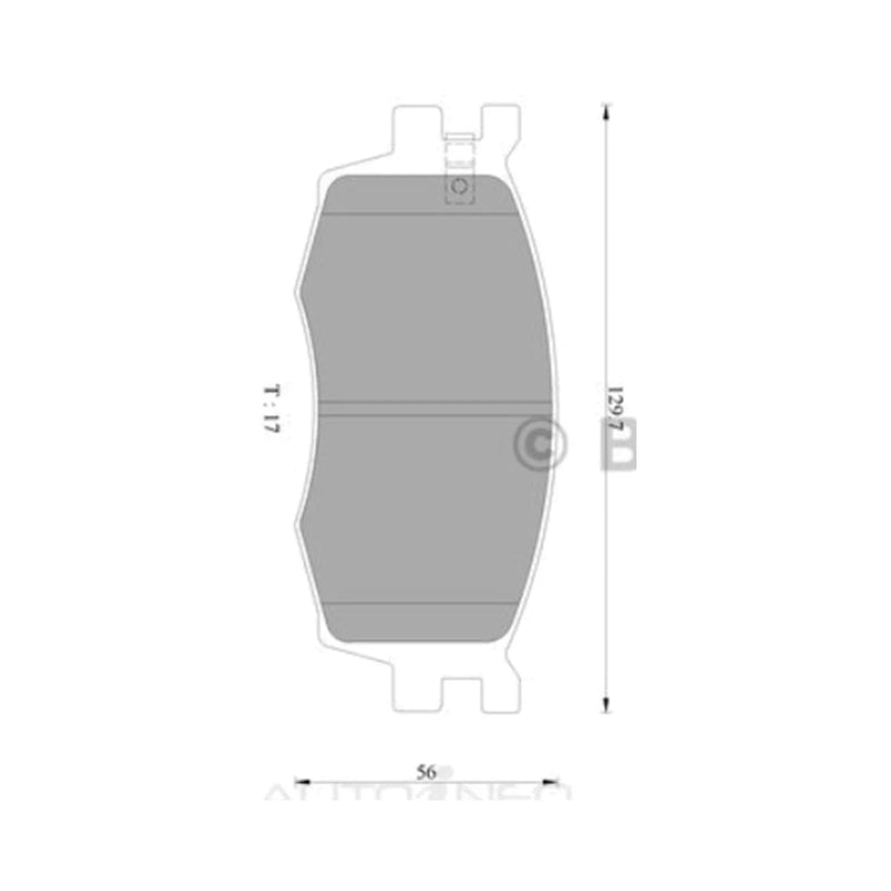 Kia Rio JB Front Disc Brake Pad Set (2005-2011)