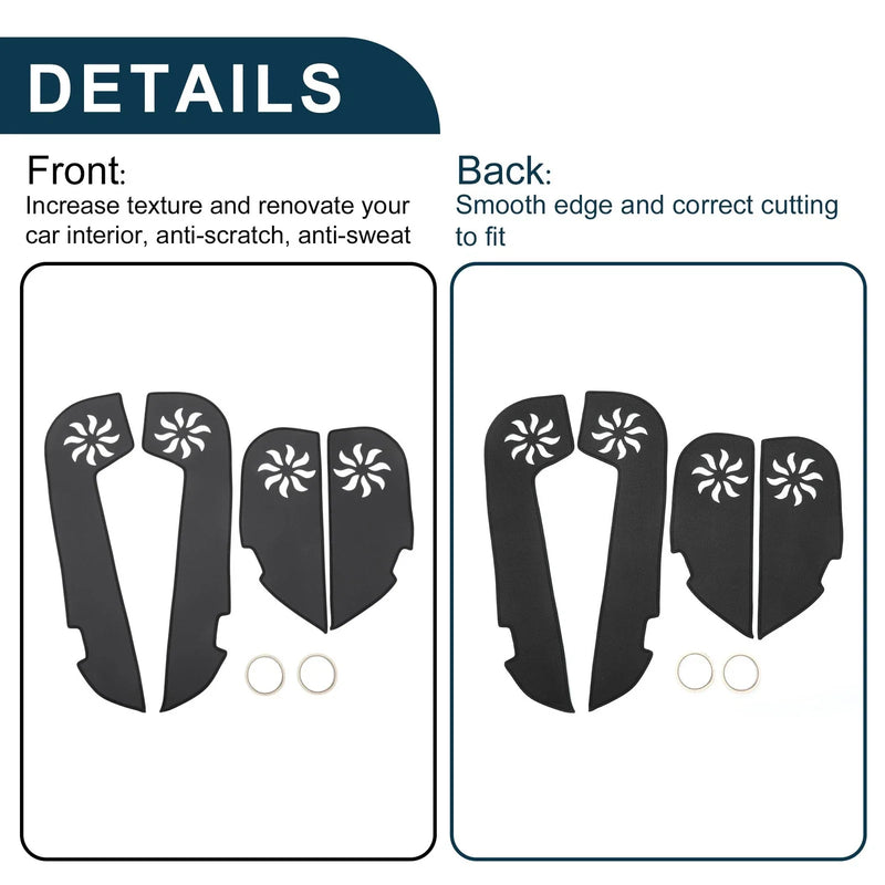 Infiniti QX70 Black Anti Kick Pad Sticker Protector (2013-2014)
