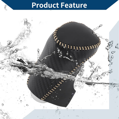 Chevrolet Malibu Black Carbon Fiber Beige Gear Shift Knob Cover