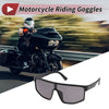 1 x Motorcycle Riding Goggles Dark Gray Lens Black Frame Cycling Sunglasses