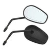 Harley Heritage Softail Dyna Fat Bob Matte Black Rearview Mirrors