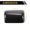 Ford Excursion F150 F250 Rearview Mirror Cover Cap 2 x Black Carbon Fiber