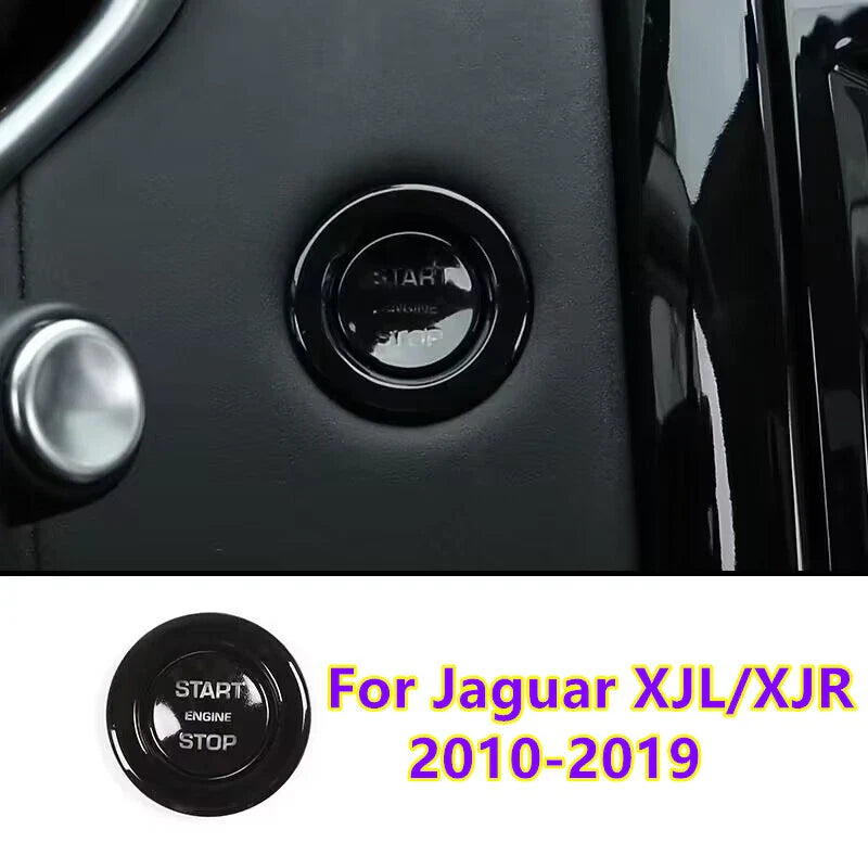 Jaguar XJL Black Start Button Ignition Ring Trim (2010–2019)