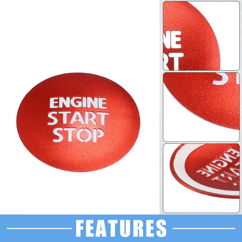 Toyota Tacoma Red Engine Start Stop Ignition Button Cover (2016-2021)