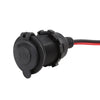 Car / Motorcycle DC 12V Cigarette Lighter Socket Plug with Wire and Cover