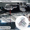 Car Motorcycle Set M10x1.25 0.75" Height Engine Oil Drain Plug W/ Gasket
