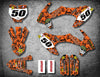 KTM 50 SX Custom Graphic Kit METAL STYLE Stickers (2016-2018)