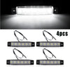 4PC Marine Grade 12-Volt Large Waterproof Cool White LED Courtesy Lights