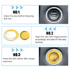 Dodge Charger Challenger Gold Tone Engine Start Stop Button Cover Trim Kit