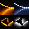 Car - DRL Sequential Signal Lamp 2 x 8LED Switchback Flexible LED Strip Light