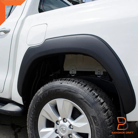 Toyota Hilux Ute Revo Matte Black Fender Flares Wheel Arches (2015-2018)
