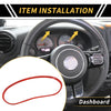 Jeep Wrangler JK JKU (2011-2017) Red Dashboard Meter Panel Frame Cover