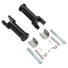Harley Softail Deluxe Fat Boy Rear Footpegs Bracket Black (2018-2025)