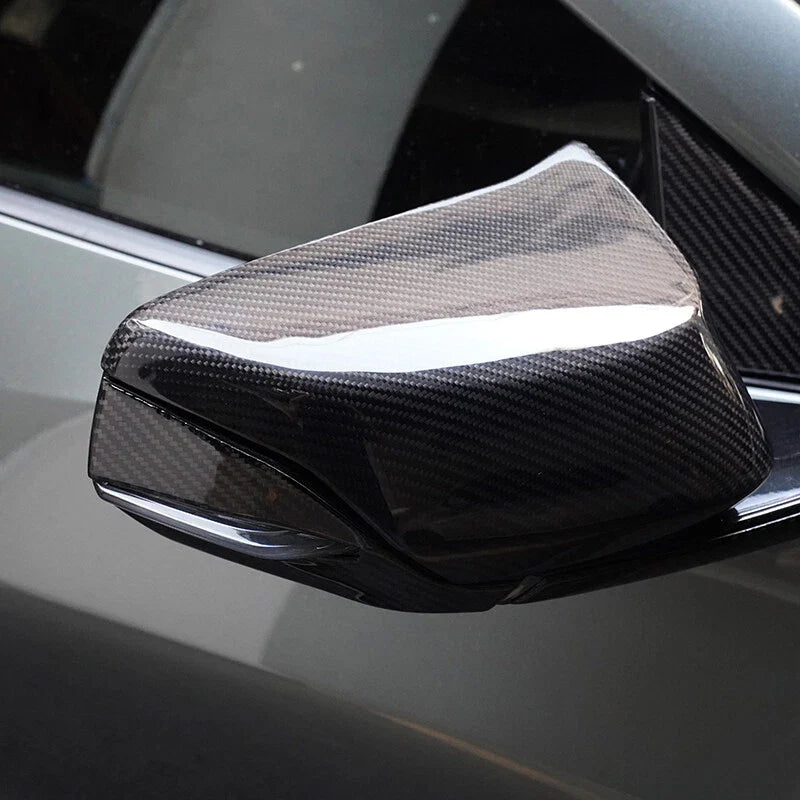 Chevrolet Corvette C8 2 x Real Carbon Fiber Horn Mirror Covers (2020-2023)