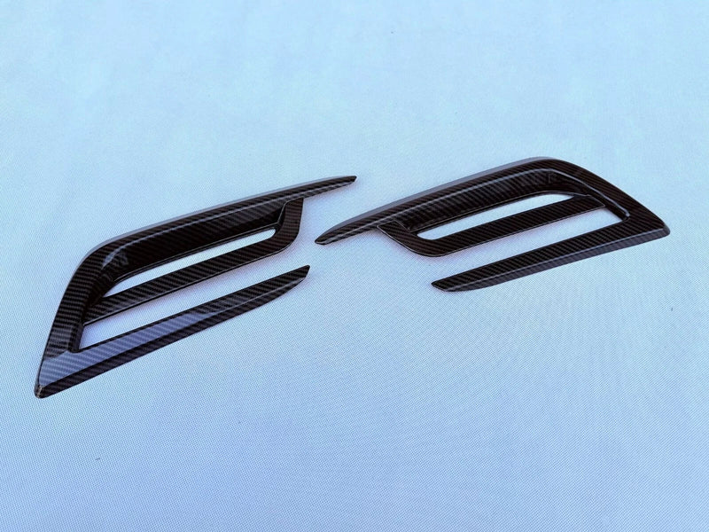 Toyota Grand Highlander Rear Bumper Fog Light Cover Trim Carbon Fiber (2024-2025)