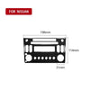 03-08 Nissan 350Z Carbon Fiber Center Console CD Player Panel Cover Trim fit