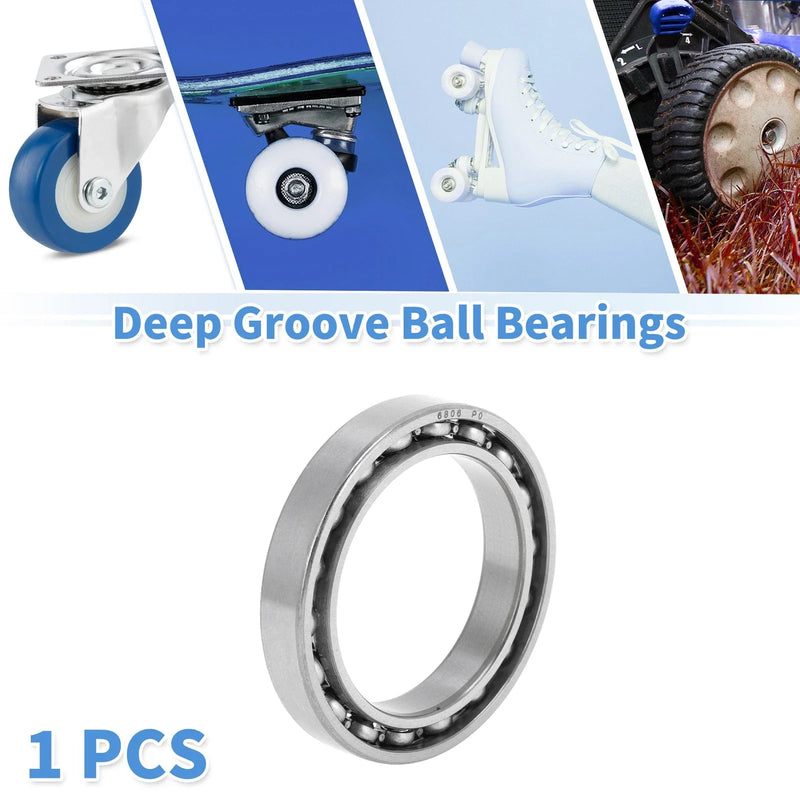 Scooter Skateboard Wheel 6806 Deep Groove Ball Bearing 30x42x7mm