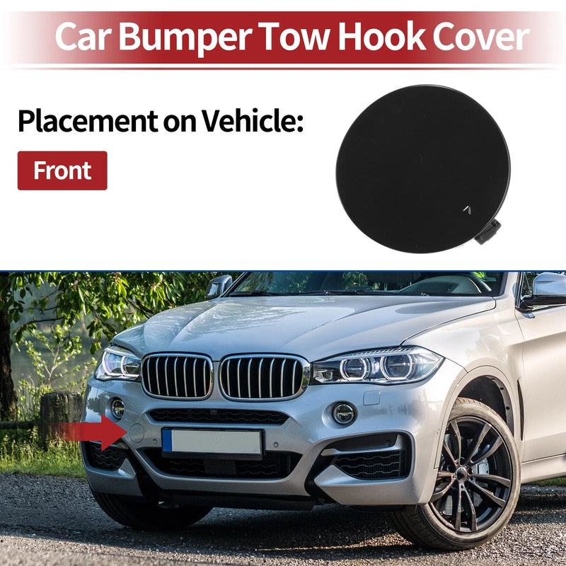 BMW X6 F16 M-Sport (2015 - 2019) Carbon Black Front Tow Cover Cap