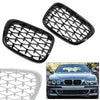 BMW E39 5-Series Honeycombe Front Bumper Mesh Grille Black (1999-2003)