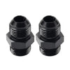 Black Aluminum AN10 Flare to 6AN ORB Male Fitting Adapter w/ O-Rings