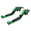 Yamaha YZF R1 (2009-2014) Green CNC Extendable Brake Clutch Levers