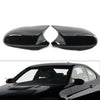 BMW E81 E82 E87 E88 E90 E91 E92 Black Rearview Mirror Cover Caps (2006-2013)