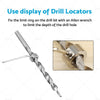 Woodworking Drill Bits 3mm-16mm Drill Stop Collar Set