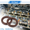 Make Model Oil Seal / 32x45x7mm / 2 x Seal Ring Rotary Shaft Seal FKM Brown