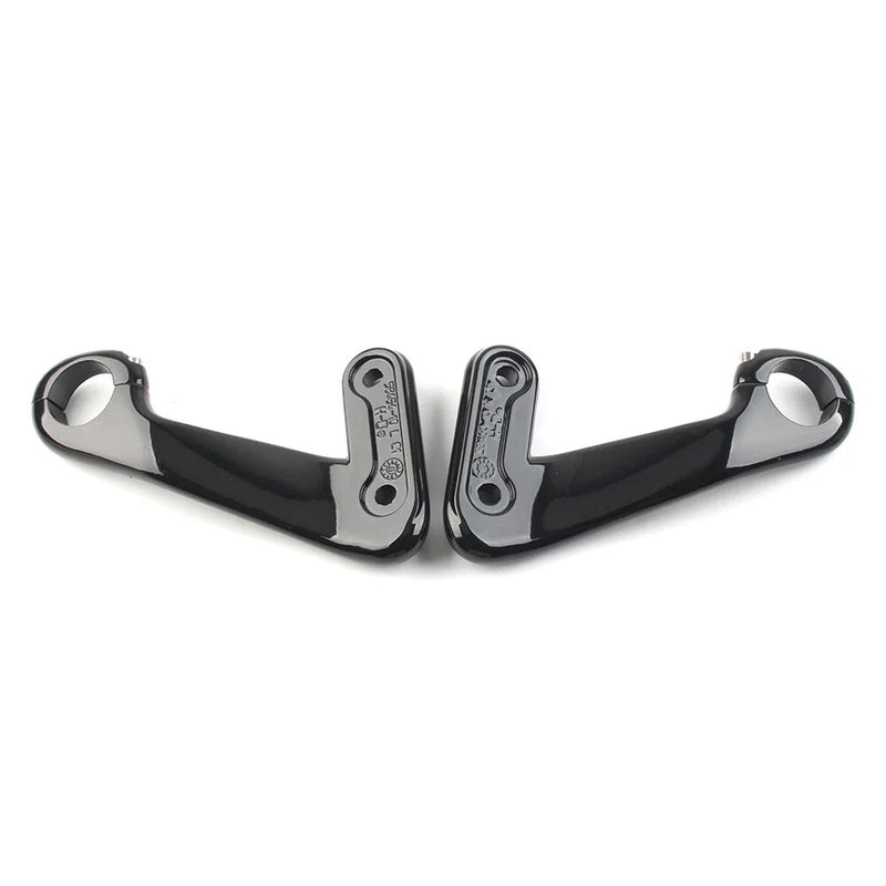 Harley Road Glide (2010-2013) Black Front Fairing Support Brackets