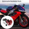 Motorcycle Slope Handle with Hook Aluminum Alloy Hanging Hook Red