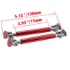 2 x Red Universal Car Front Bumper Lip Splitter Rod Strut Tie Bar Support
