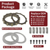 Yamaha YZ250 Clutch Friction Steel Plates w Spring Bolt (2002–2024)