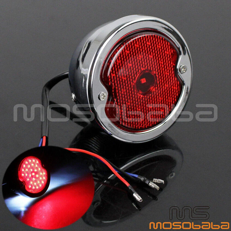 Ford Pick-ups Chrome LED Tail Light Indicator Red Lens (1933-1936)