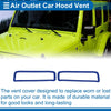 Jeep Gladiator JT (2020-2024) - 7 Pcs Hood Air Outlet Vent Cover Trim
