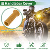 Motorcycle Hand Grips Cover 25mm Handlebar TPU Brown Yellow