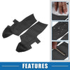 Hyundai Santa Fe (2006-2012) Black 2 x Front Door Panel Armrest Covers