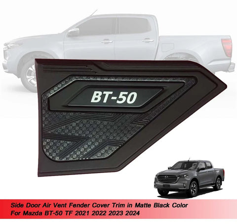 Mazda BT-50 Black Side Door Vent Fender Cover (2021-2024)