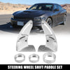 Dodge Charger Silver Tone Inner Paddle Shifter Set & AC Volume Knob Cover